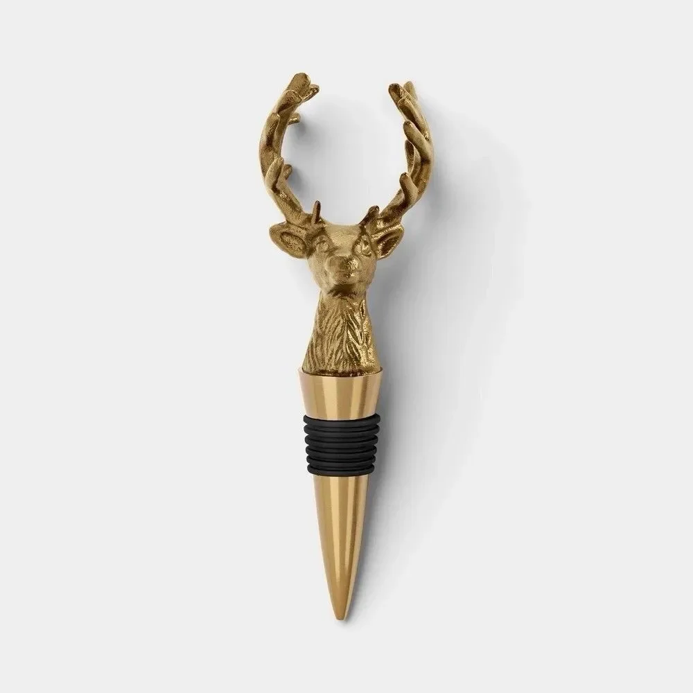 Threshold Reindeer Wine Stopper Holiday Christmas Bottle Topper New